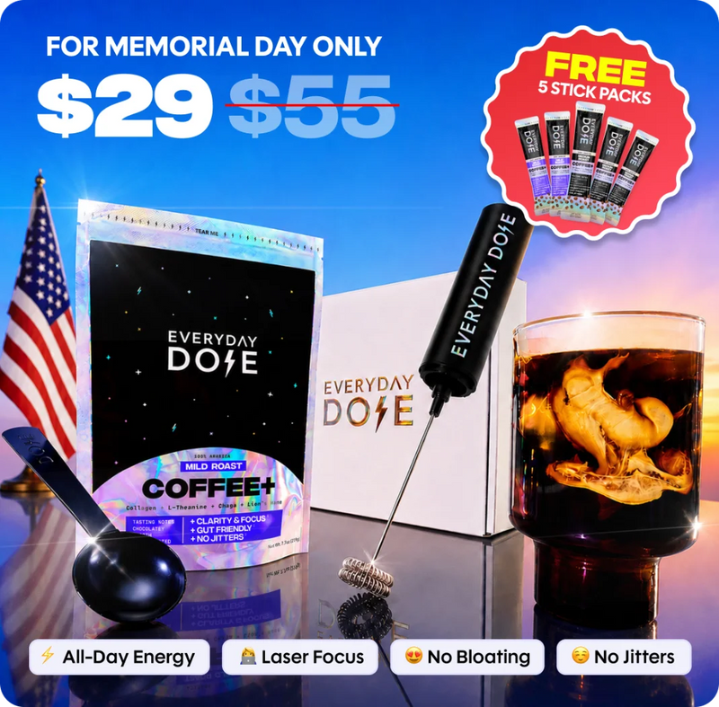Coffee+ Mild Roast Starter Kit (30 Servings) - Travel Coffee
